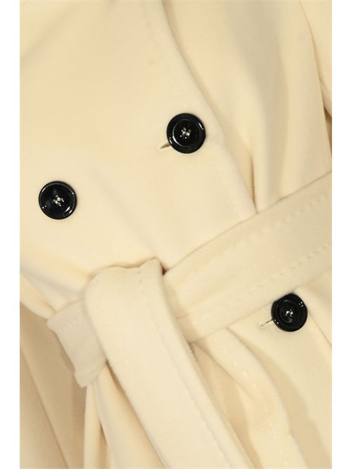 Cappotto doppiopetto Arezzo in lana Bianco MAX MARA STUDIO | 2526016012600009